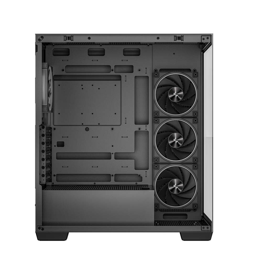 ARGBファン4基標準搭載・ピラーレスデザインのミドルタワーPC